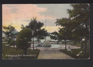 Nova Scotia YARMOUTH A Glimpse in Park PPC by W. G. MacFarlane pm1910 ~ DB