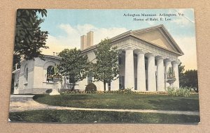 VINT UNUSED .01 POSTCARD - ROBERT E. LEE MANSION, ARLINGTON, VA.