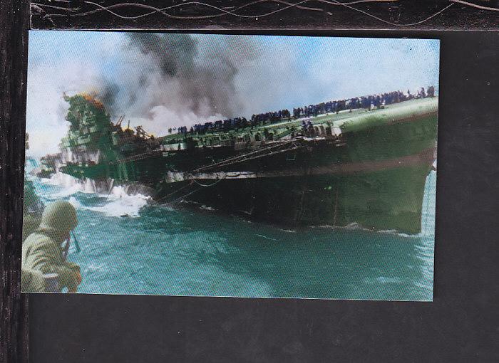USS Franklin Postcard 
