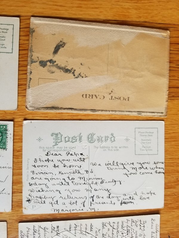 10 Old Embossed Post Cards