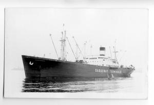 cb0825 - Liberian Saguenay Cargo Ship - Sunprincess , built 1943 - postcard