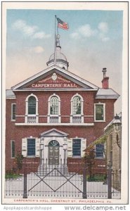 Pennsylvania Philadelphia Carpenters Hall Chestnut Street 1918