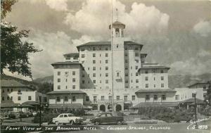 Autos Broadmoor Hotel Colorado Springs Colorado 1950s RPPC Photo Sanborn 4608