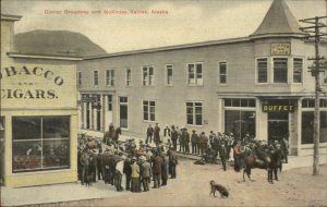 Valdez AK Corner of Broadway & McKinley c1910 Postcard