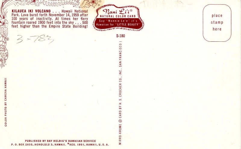 HI - Kilauea Iki Volcano