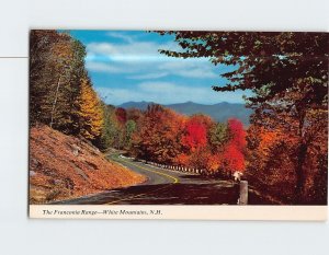 Postcard Franconia Range in Autumn White Mountains New Hampshire USA