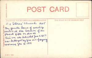 Braintree Massachusetts First Congregational Church c1900-20s Vintage Postcard