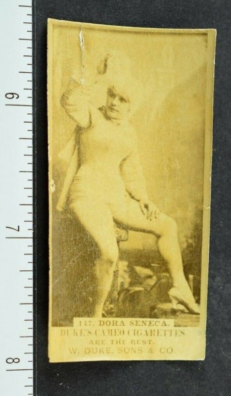 1880's Real Photo Duke's Cameo Cigarettes Dora Seneca Actress Card F62 