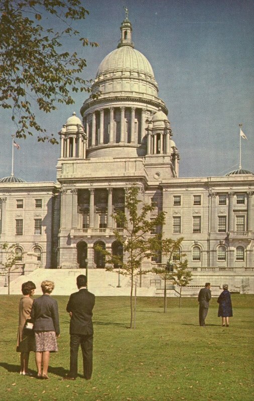 Vintage Postcard State House Built of White Georgia Marble Providence R.I.