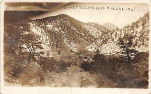 H65/ Salida Colorado RPPC Postcard c1910 Longfellow Gulch Mountains 79