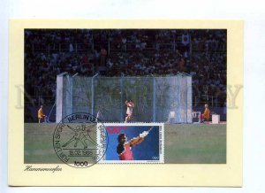 199517 GERMANY Hammer throw old postcard