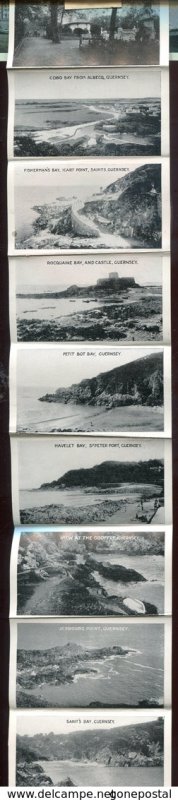 dc1666 - GUERNSEY 1957 Channel Islands Multiview Fold-Out. RMS St. Patrick