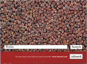 Postcard Advertising Internet - infoseek Where's Waldo