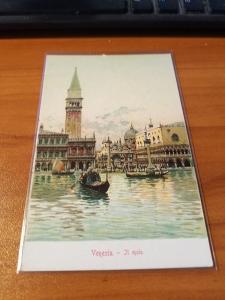 Antique Postcard entitled, Venezia - Il molo  Unposted