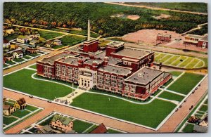 Vtg Hibbing Minnesota MN High School & Jr College Aerial View 1930s Postcard