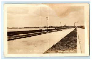 El Malecon Cienfuegos Cuba Real Photo RPPC Postcard (AL17)