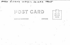 Citrus Wagon Horses Tent 1940s RPPC Photo Postcard 20-4768