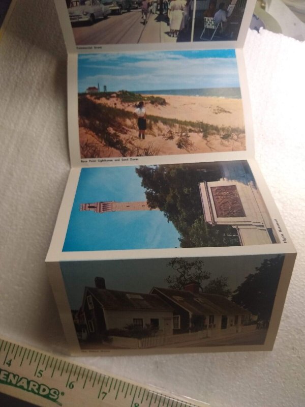 Postcard Folder My Footprints on the Sand Dunes, Provincetown, Massachusetts