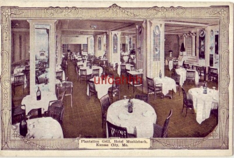 PLANTATION GRILL, HOTEL MUEHLEBACH, KANSAS CITY, MO. 