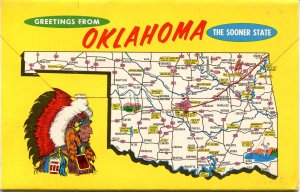 Folder -  Oklahoma, The Sooner State    12 views + map