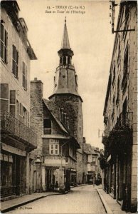 CPA DINAN - Rue et Tour de l'Horloge (994166)