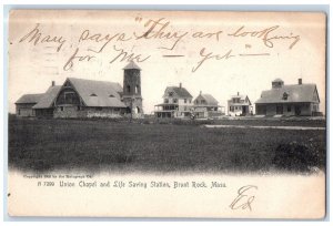 1906 Union Chapel Life Saving Station Brant Rock Massachusetts Vintage Postcard