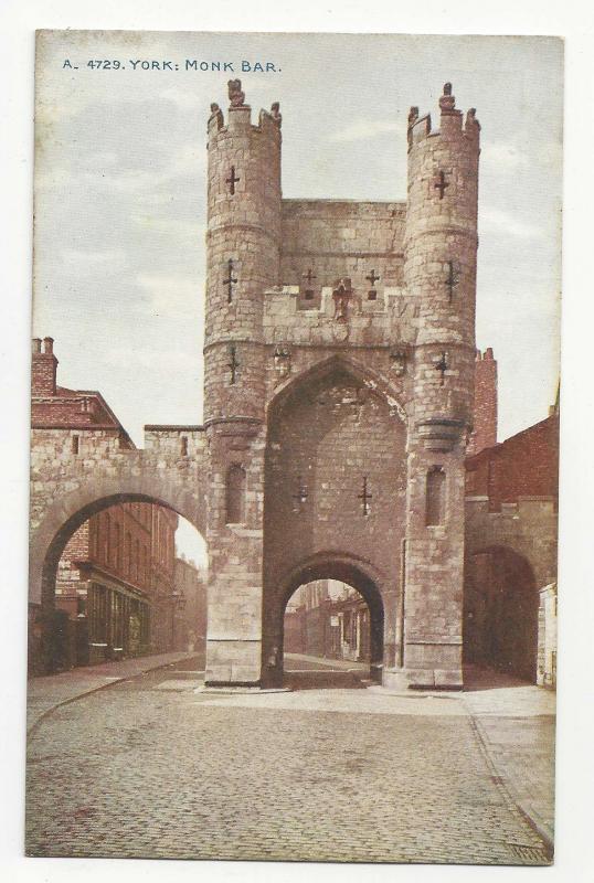 UK England York Monk Bar Celesque Series Vintage Photochrom Postcard