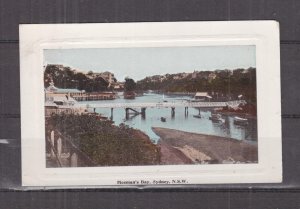 NEW SOUTH WALES, MOSMAN'S BAY, MIDDLE HARBOUR, 1908 ppc., Bondi cds.