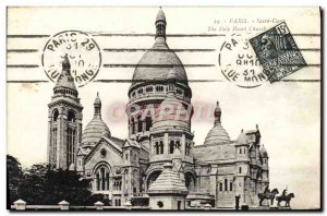 Old Postcard Paris Montmartre Sacre Coeur