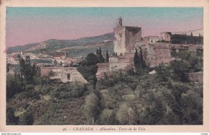 GRANADA, Andalucia, Spain, 1900-1910s; Alhambra, Torre De la Vela