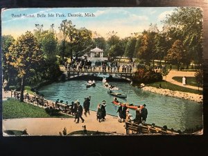 Vintage Postcard 1907-1915 Band Stand, Belle Island, Detroit, Michigan (MI)