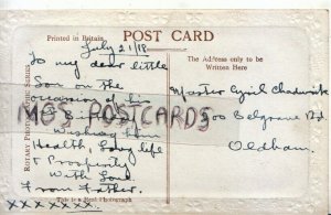 Genealogy Postcard - Chadwick - 200 Belgrave Road, Oldham, Lancashire  Ref. R742