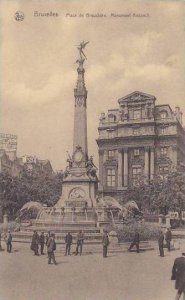 Belgium Brussels Monument Anspach 1928