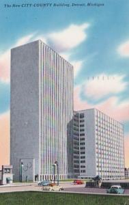 Michigan Detroit New City-County Building 1958