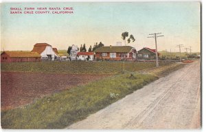 Small Farm Near Santa Cruz, California Real Estate c1910s Vintage Postcard