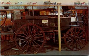 Roundup Wagon 7-7 Ranch Crow Rez Yellowstone Museum Billings Montana Postcard