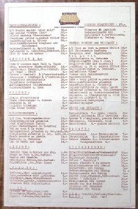 c1955 AUSTRIA RESTAURANT ZUDEN 3 HUSAREN WIEN WEIHBURGGASSE MENU  Z5560