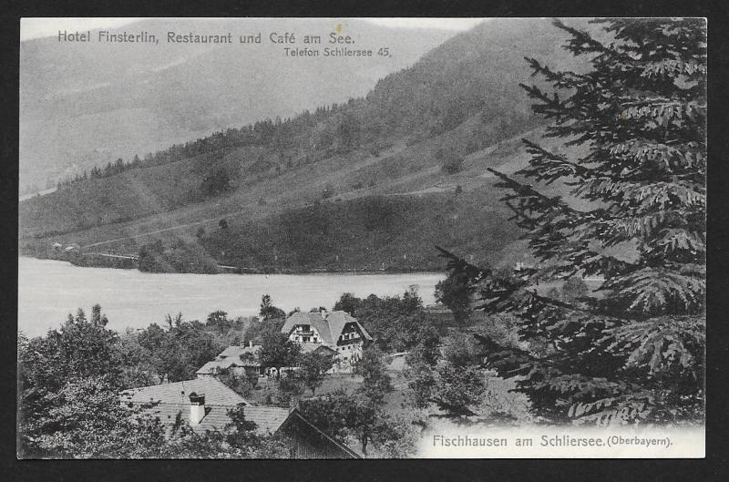 GERMANY Hotel Finsterlin Mountains Schliersee Unused c1910s