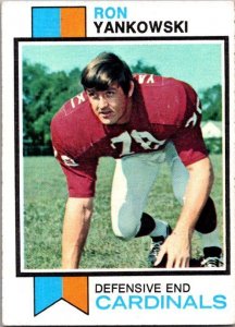 1973 Topps Football Card Ron Yankowski St Louis Cardinals sk2583