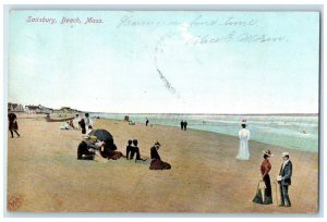 1907 View Of Salisbury Beach Haverhill Massachusetts MA Posted Antique Postcard