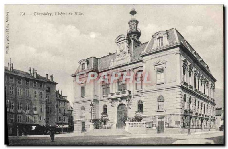 Old Postcard Chambery L & # 39Hotel City