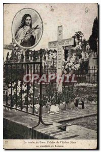 Old Postcard Tomb of Sister Therese of the Child Jesus in Lisieux cemetery