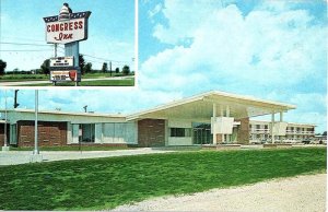 Postcard HOTEL SCENE West Lafayette Indiana IN AI7699