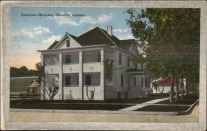 Chanute KS Harrison Hospital c1920 Postcard