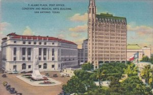 Texas San Antonio Alamo Plaza Post Office Cenotaph And Medical Arts Building