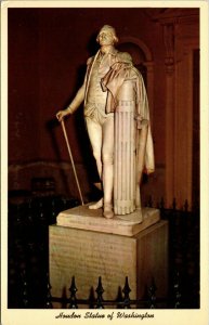 Richmond Virginia VA George Washington Statue Capitol Houdon Postcard 