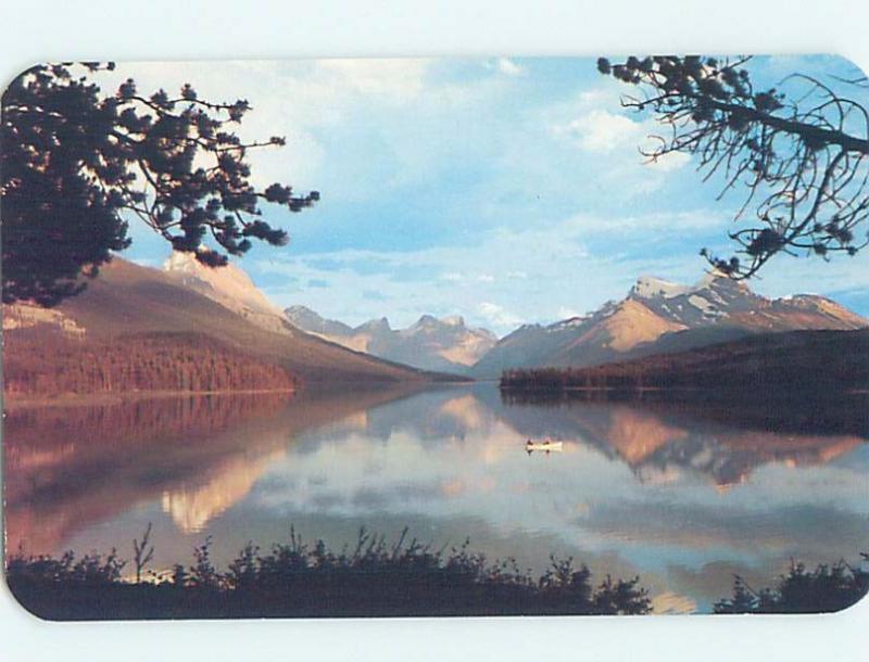 Unused Pre-1980 LAKE SCENE Jasper National Park Alberta AB F3164