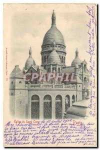 Old Postcard Church of the Sacre Coeur Paris