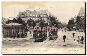 Old Postcard Paris Place Pereire the first & # 39Avenue Villiers Bus has the ...