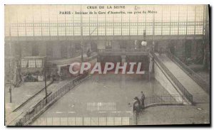 Postcard Old Crue of the Seine Paris inside the Gare d'Austerlitz Metro shooting